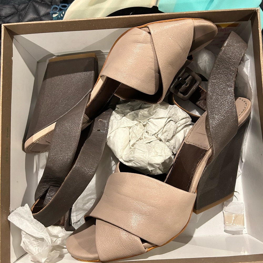 Beautiful, leather wedges